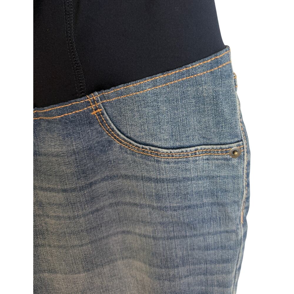 Isabel Maternity Ingrid & Isabel Bootcut Jeans 16 Crossover Panel Stretch New - Picture 4 of 12